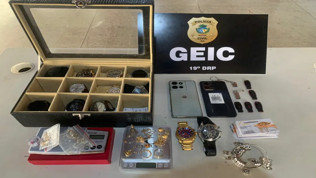 Suspeito de furtar joias é preso em Goiânia; prejuízo chega a R$ 10 mil