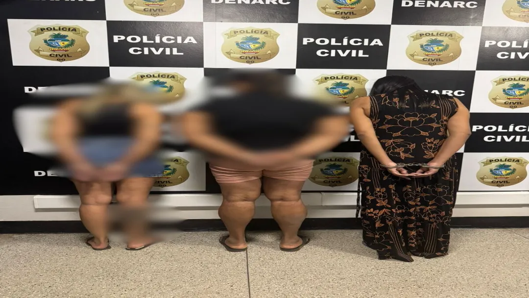 Polícia Civil de Goiás prende três mulheres em flagrante por tráfico interestadual de drogas
