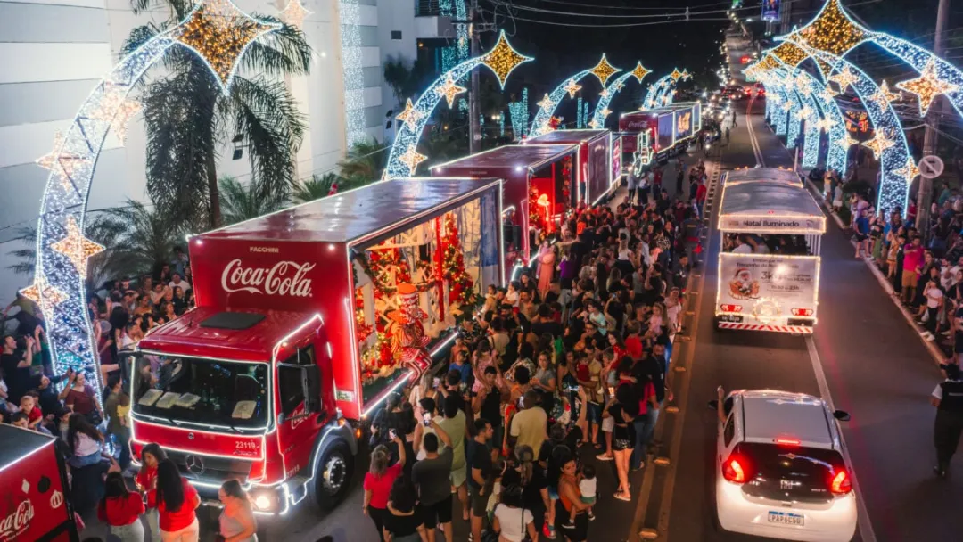 Caravana de Natal da Coca-Cola passa por 10 cidades de Goiás; veja datas