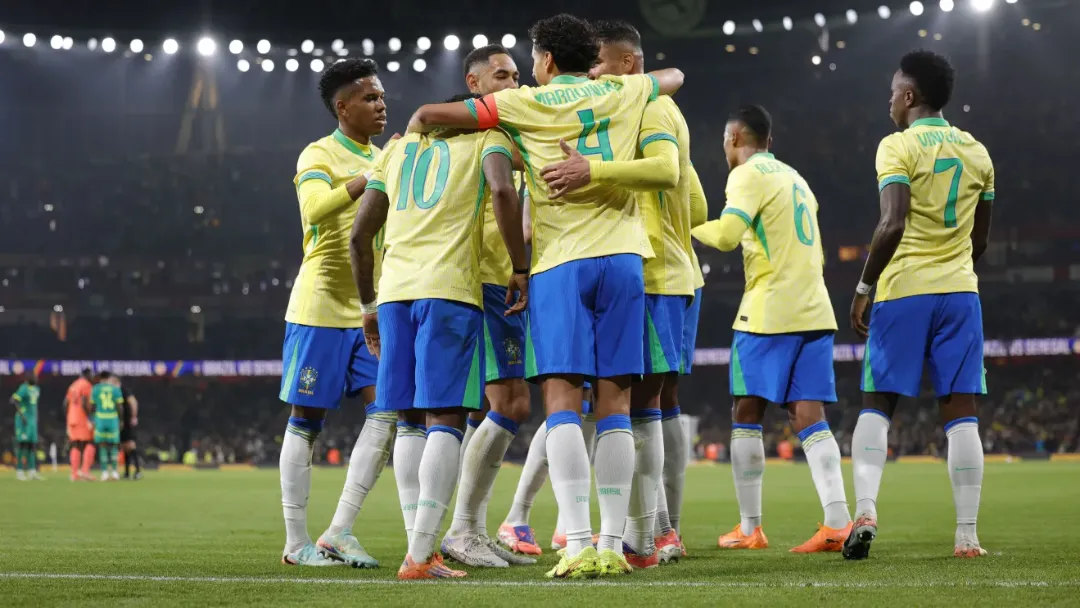 Brasil vence Senegal pela 1ª vez na história com gols de Estêvão