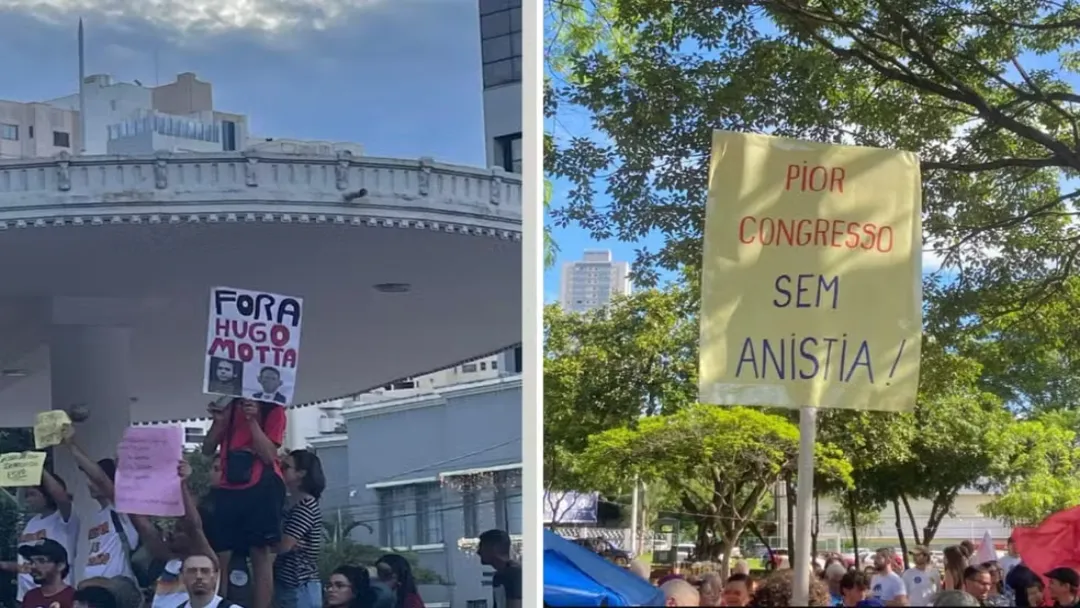 Protesto em Goiânia critica PL da Dosimetria que reduz pena de golpistas