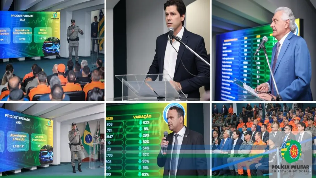 Governo de Goiás apresenta queda histórica na criminalidade em 2025