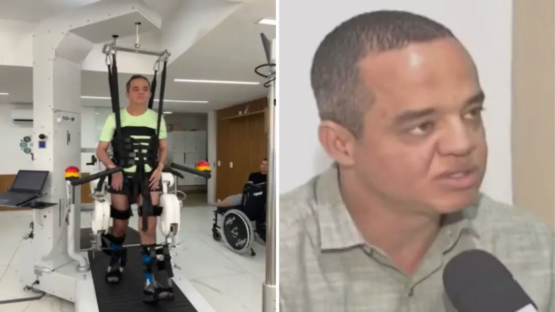 Delegado tetraplégico é o 1º goiano a usar polilaminina para voltar a andar