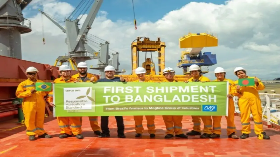 COFCO envia 1ª remessa de soja certificada do Brasil para Bangladesh