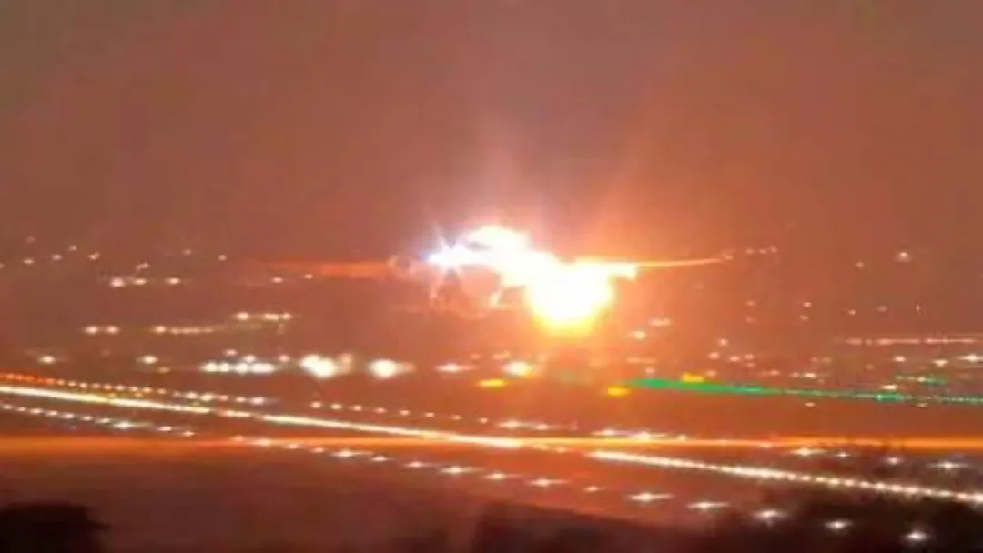 Turbina explode em Guarulhos e piloto faz pouso de emergência