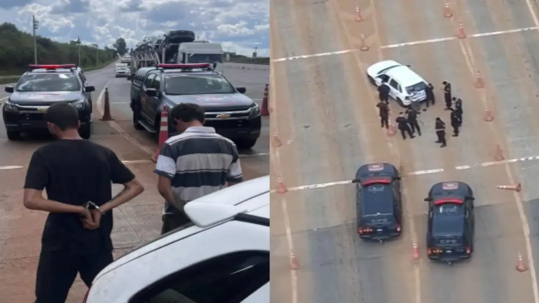 CPE Anápolis e Graer recuperam carro e prendem dupla na BR-060