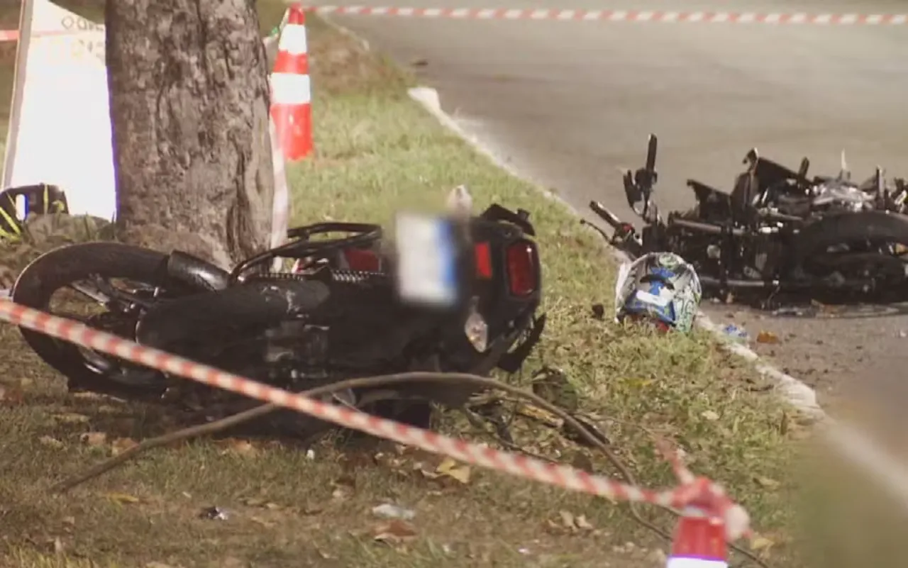 Acidente entre motos deixa dois mortos e jovem gravemente ferida em Goiânia