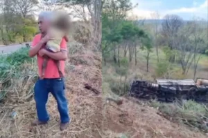 Criança de 2 anos sobrevive a acidente na GO-210