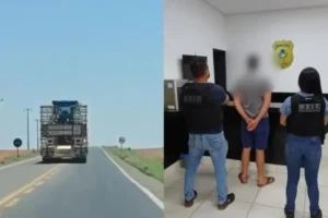 GO: Caminhoneiro cochila ao volante e é preso após zigue-zague